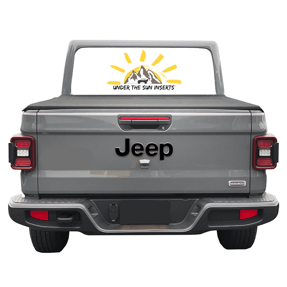 Black Jeep Fender Emblem Overlay Vinyl Decals 2pk