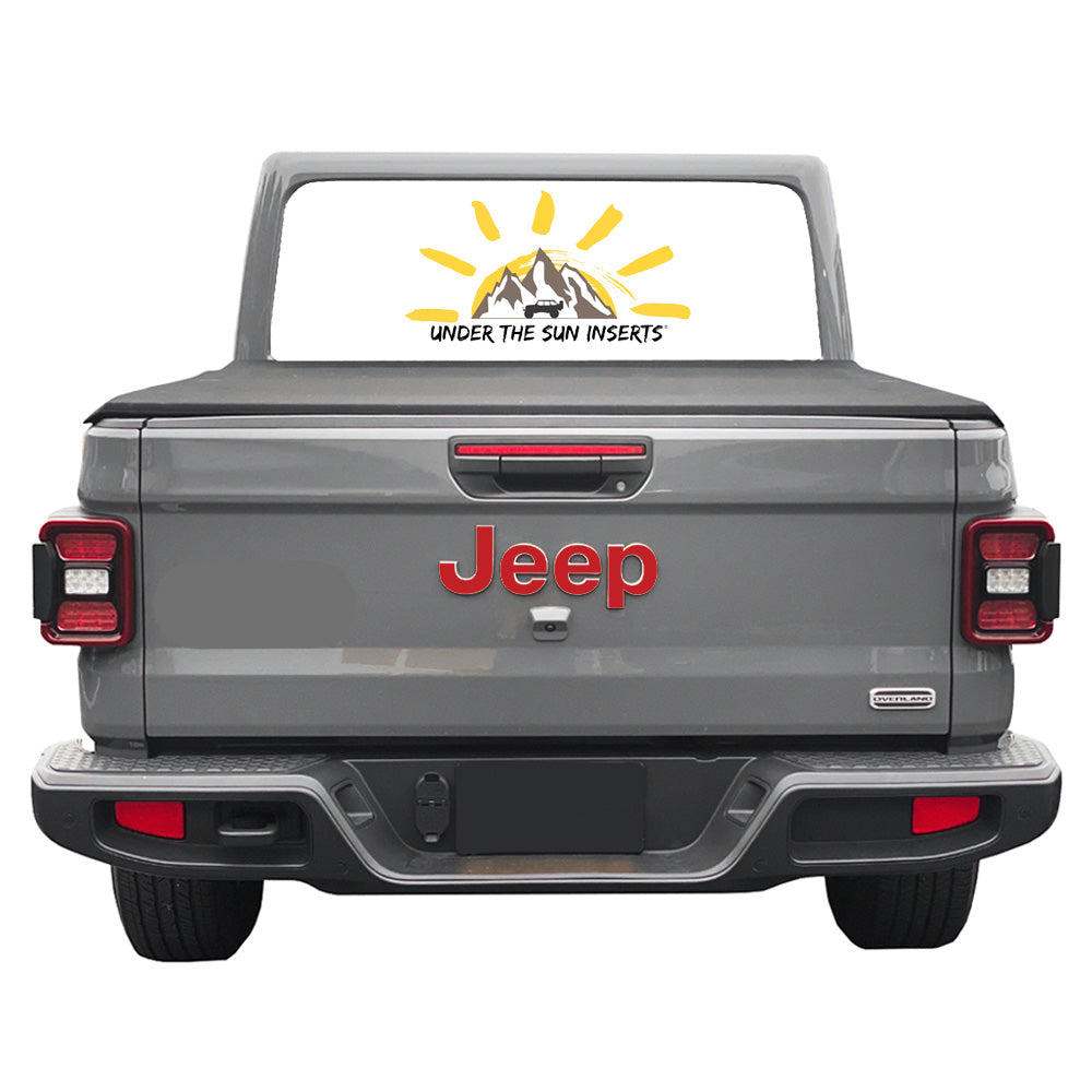 Red Jeep Fender Emblem Overlay Vinyl Decals 2pk