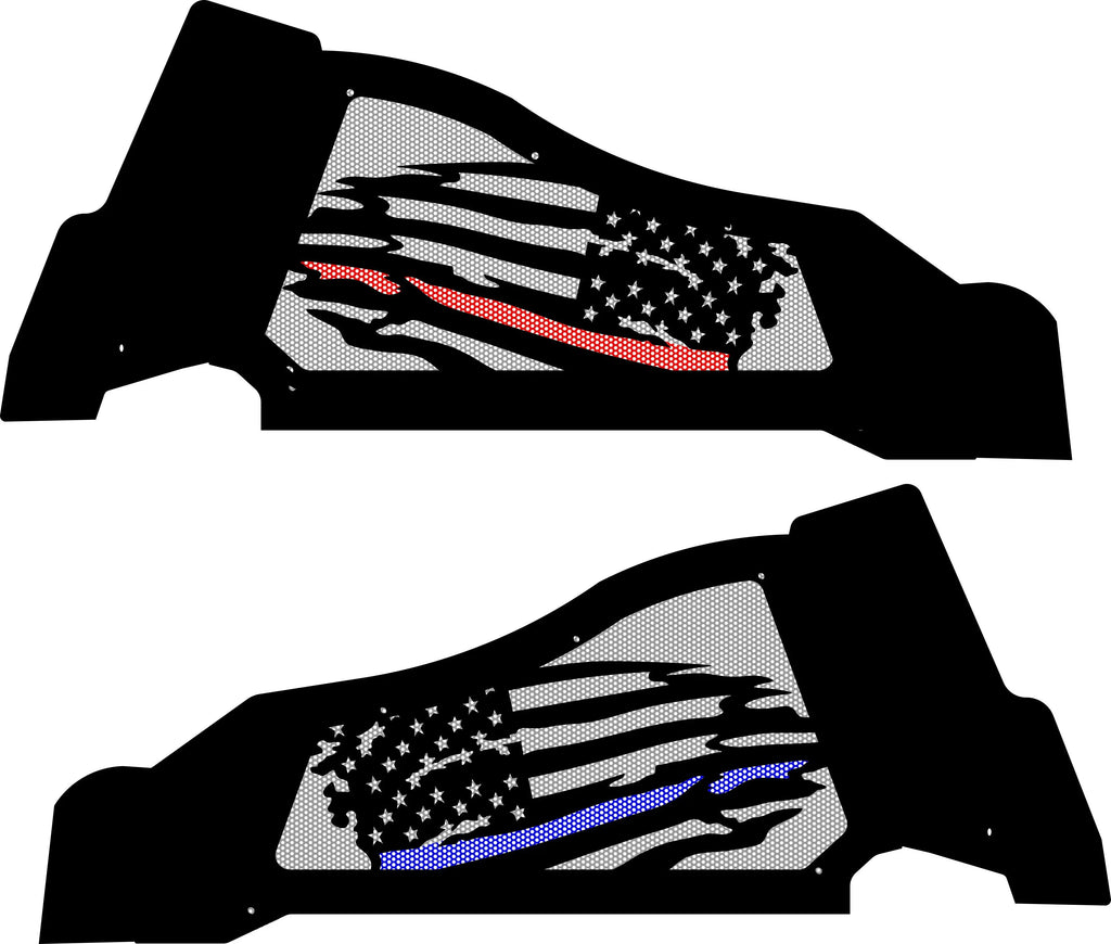 Thin Line Flag Rear Inner Fenders