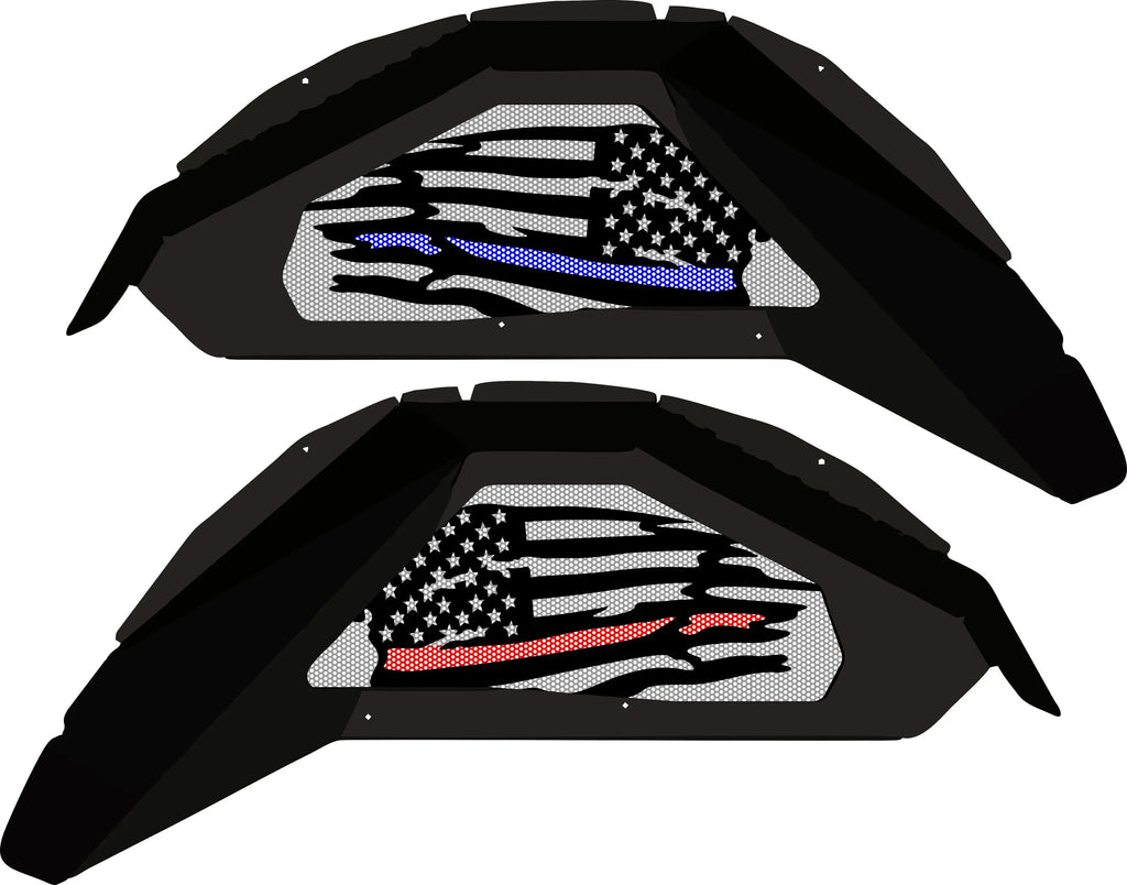 Thin Line Flag Rear Inner Fenders