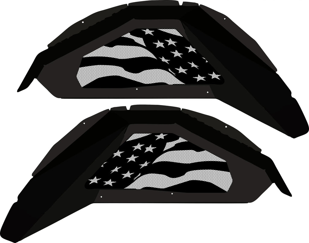 Waving Flag Rear Inner Fenders