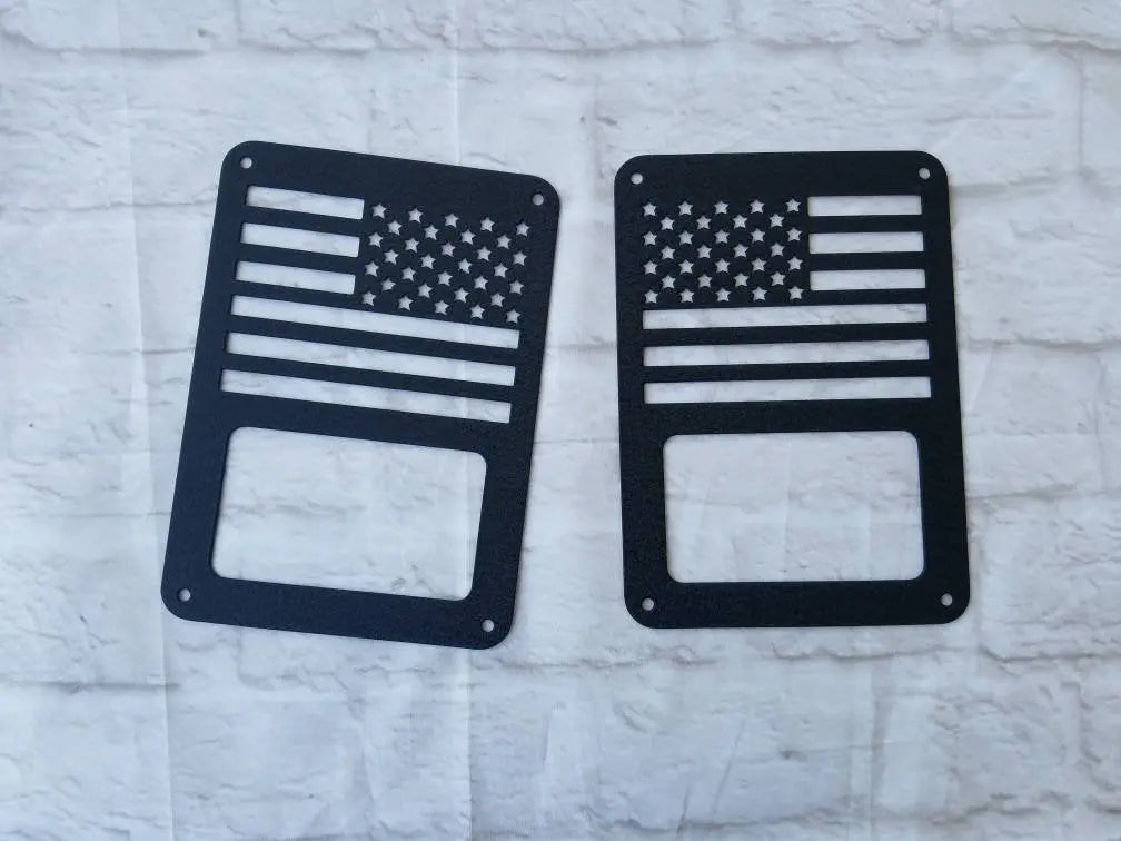 American Flags Tail Light Covers PPE Offroad
