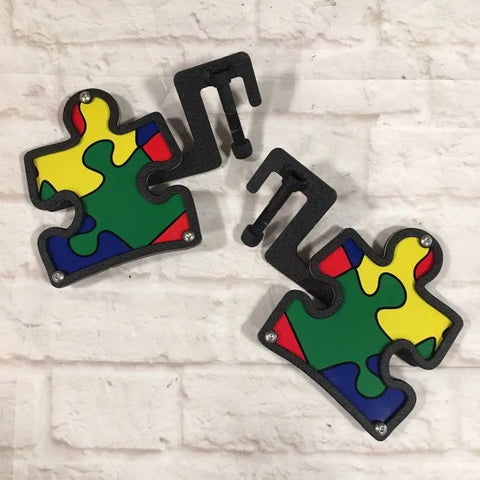 Autism Awareness Puzzle Foot Pegs