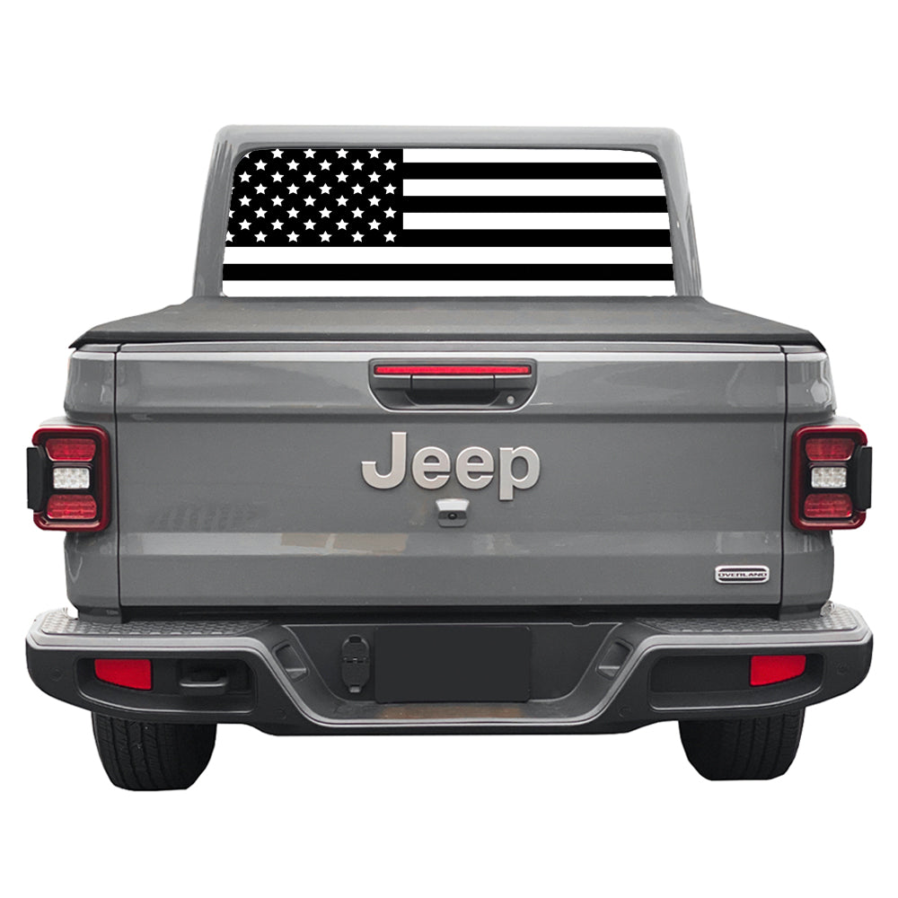 Black & White Rear Window Decal