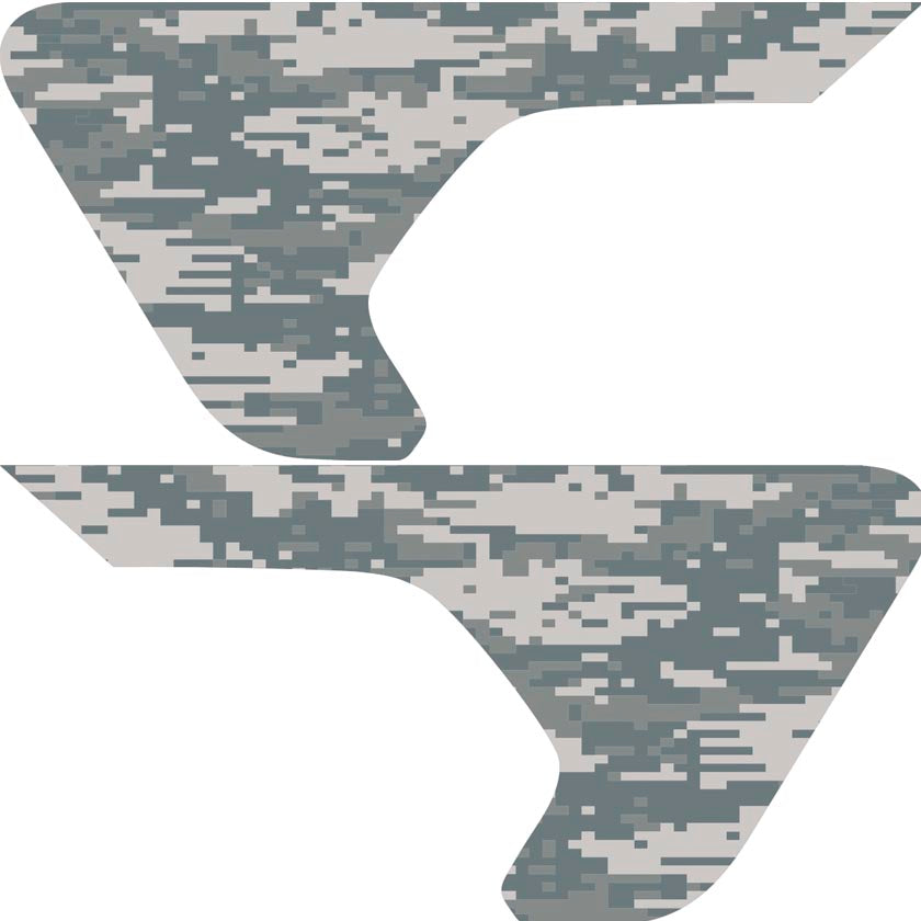 Digital Camo 2pc Vinyl Fender Decal