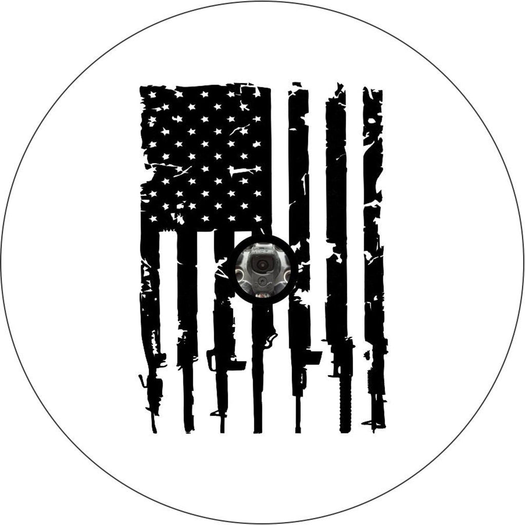 Distressed American Flag - Current Guns Design (ANY COLOR)