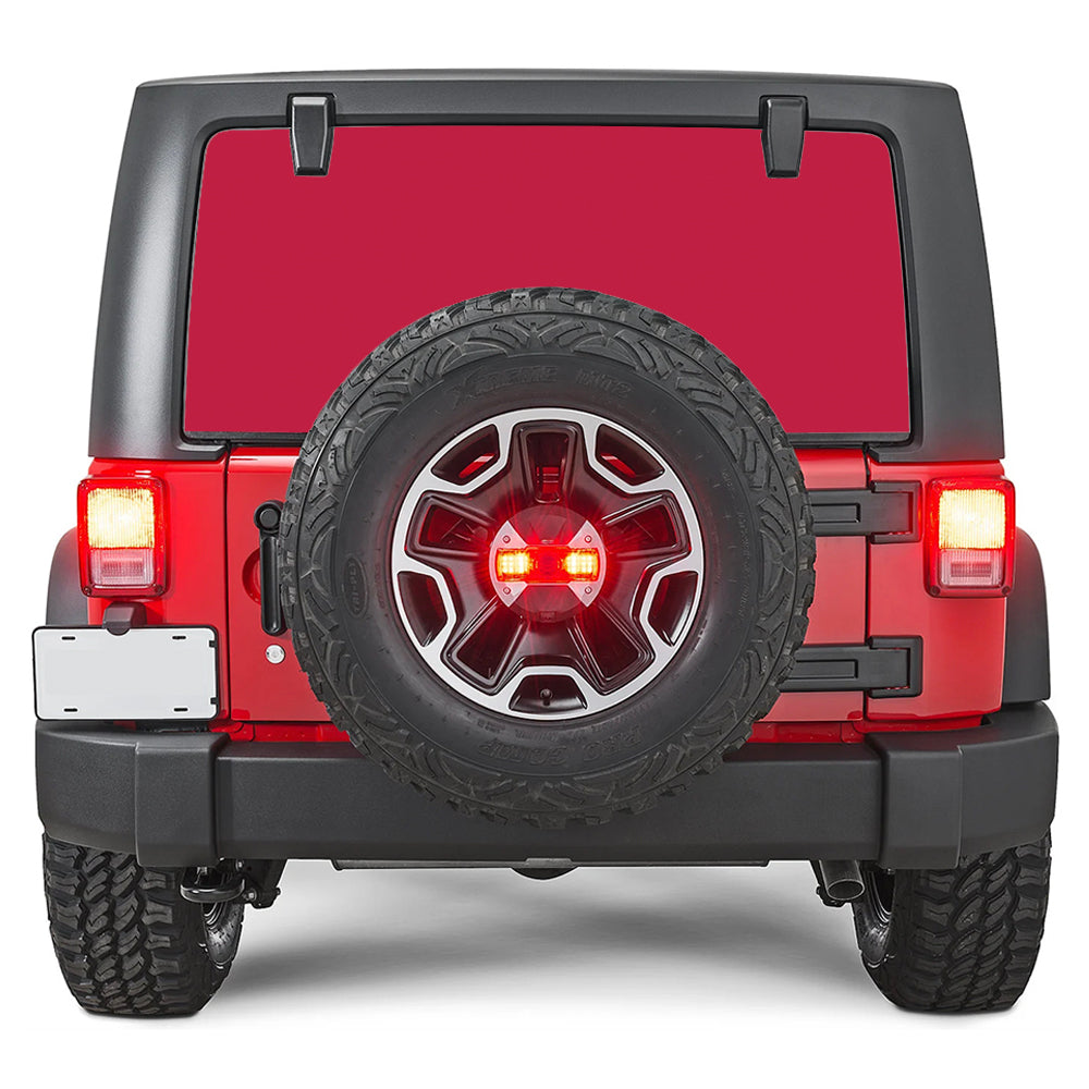 Flame Red Rear Window Decal