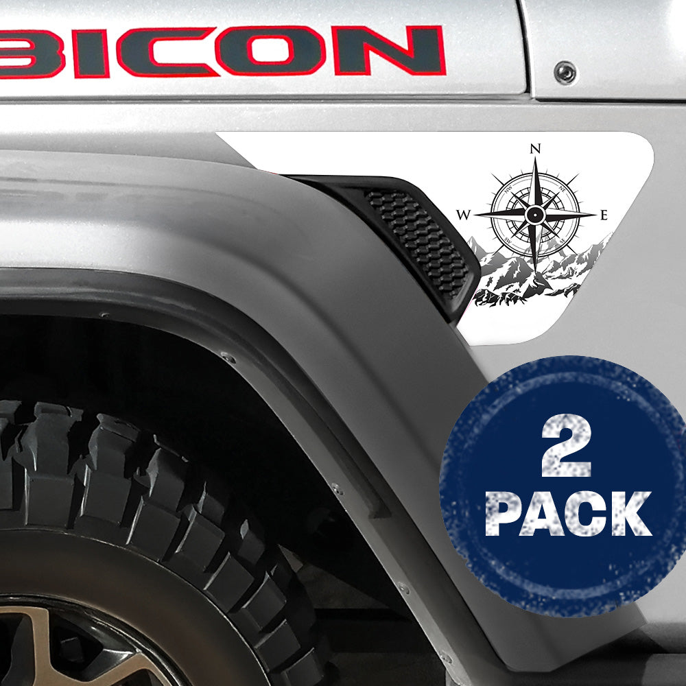 Head North 2pc Vinyl Fender Decal