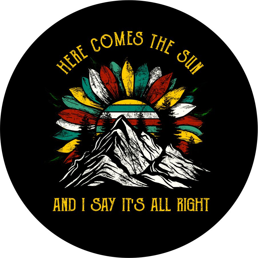 Here Comes the Sun - Current Native Colored Sunflower on the Mountains