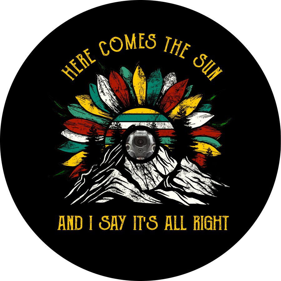 Here Comes the Sun - Current Native Colored Sunflower on the Mountains