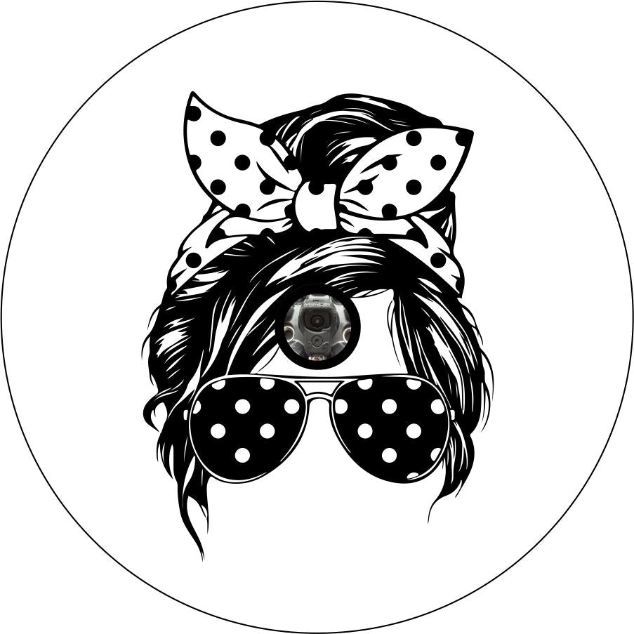 Messy Bun - Current Pretty in Polka Dots