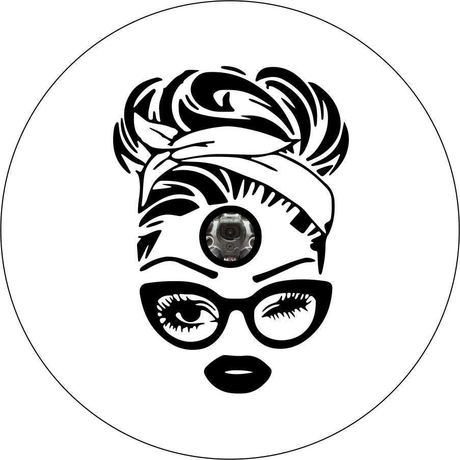 Retro 50's Messy Bun - Current Glasses Silhouette