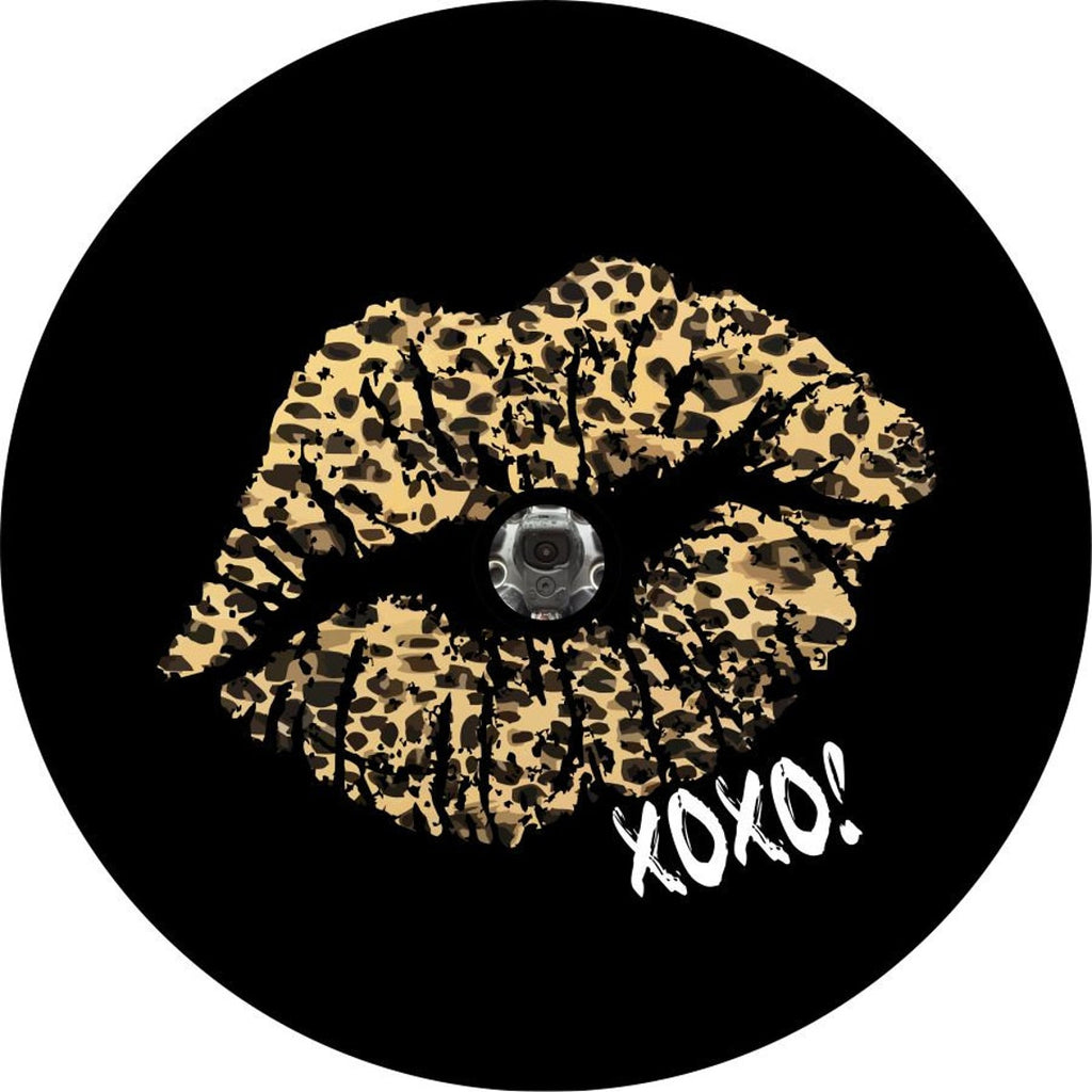 Kiss - Traditional Leopard/Cheetah Print Lips - Current XOXO