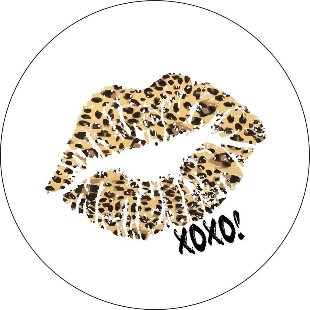 Kiss - Traditional Leopard/Cheetah Print Lips - Current XOXO