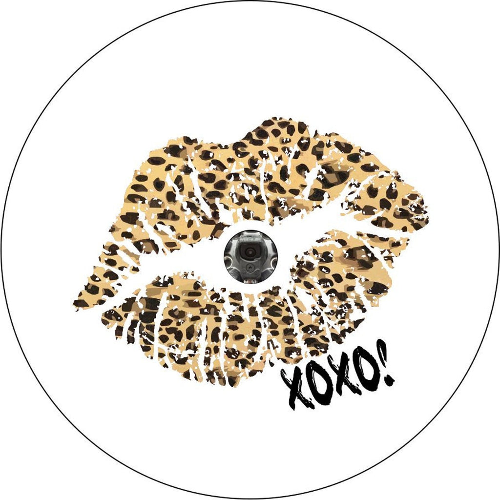 Kiss - Traditional Leopard/Cheetah Print Lips - Current XOXO