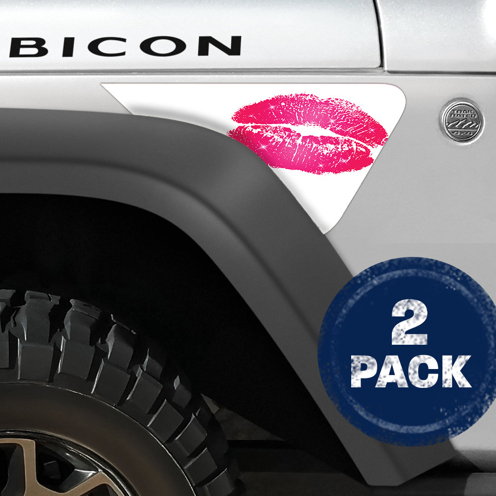 Lips 2pc Vinyl Fender Decal