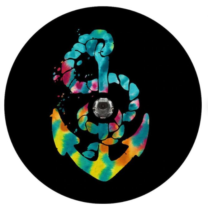 Multicolor Tie Dye Nautical Boat Anchor