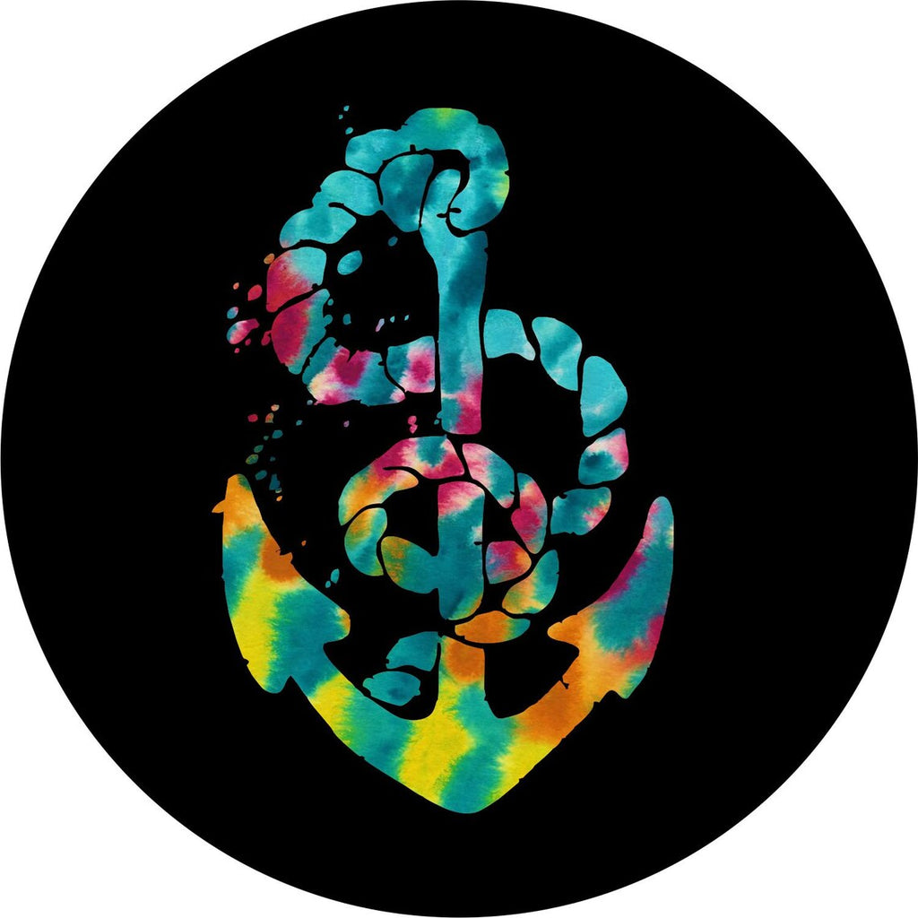 Multicolor Tie Dye Nautical Boat Anchor