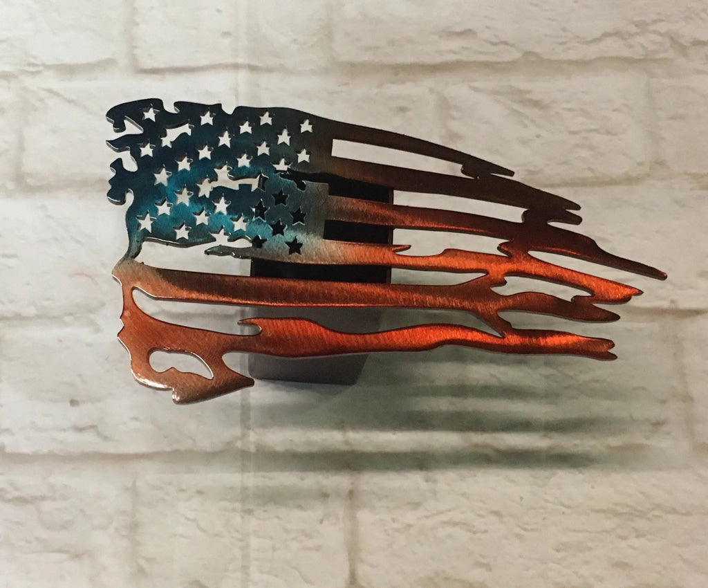 Patriotic American flag custom Hitch Cover PPE Offroad