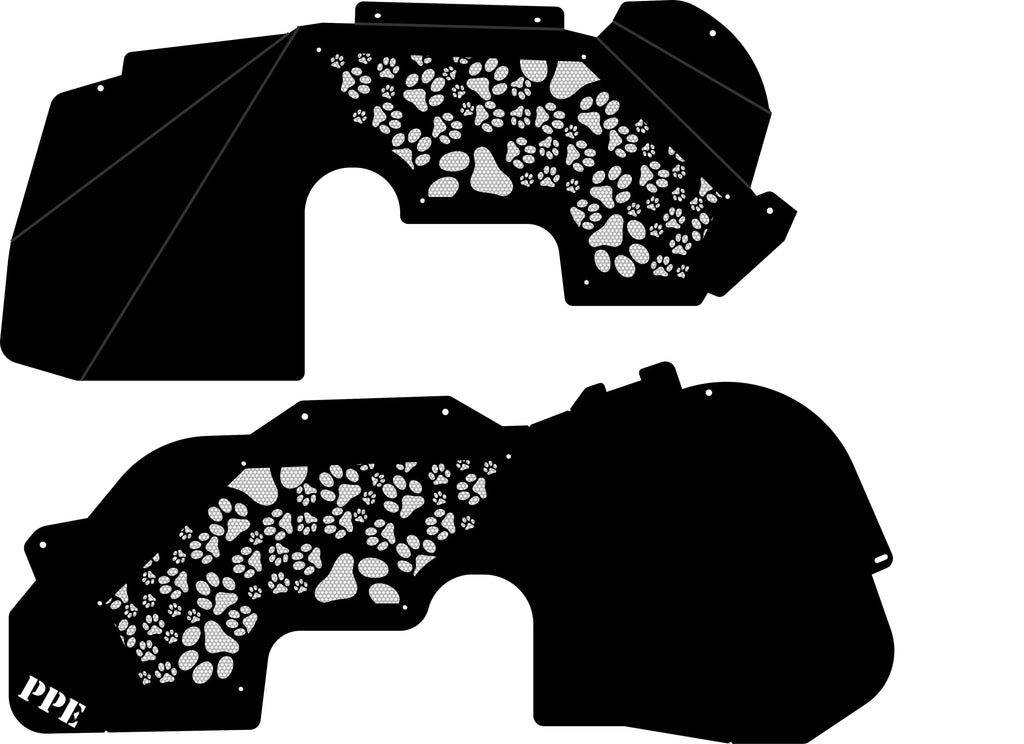Paw Prints Front Inner Fenders PPE Offroad