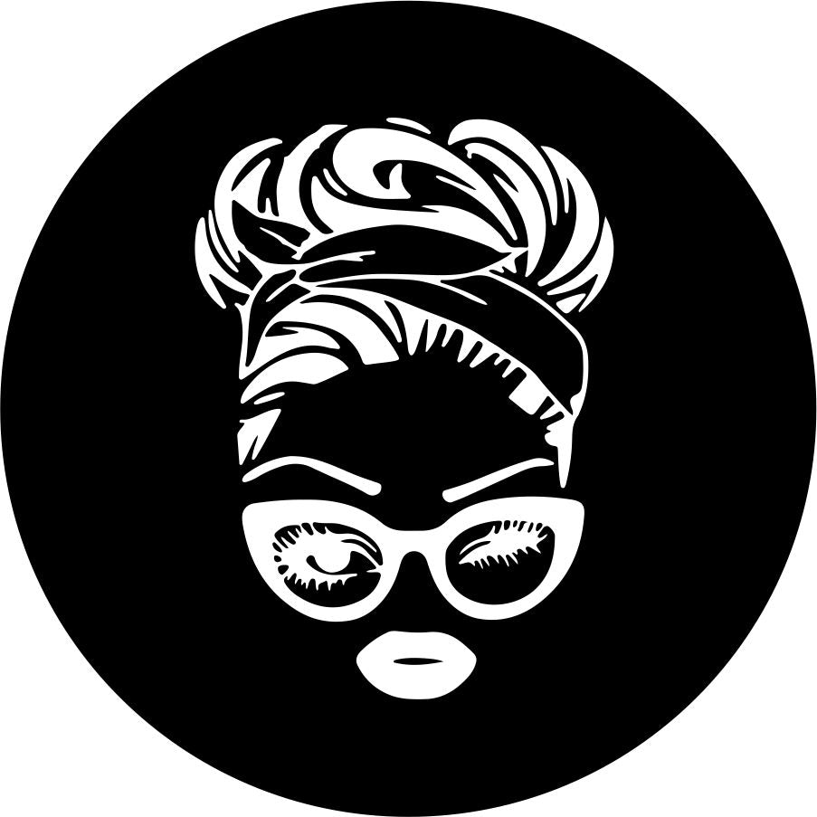 Retro 50's Messy Bun - Current Glasses Silhouette