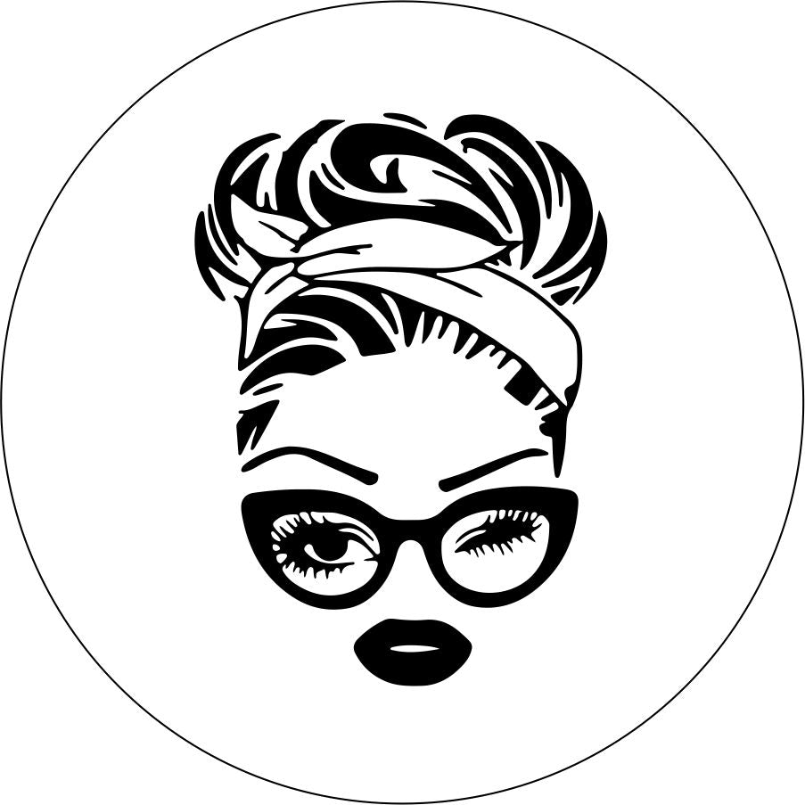 Retro 50's Messy Bun - Current Glasses Silhouette