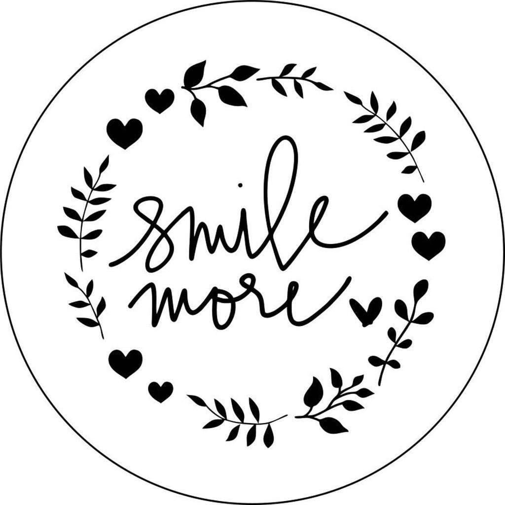 Smile More Floral Wreath