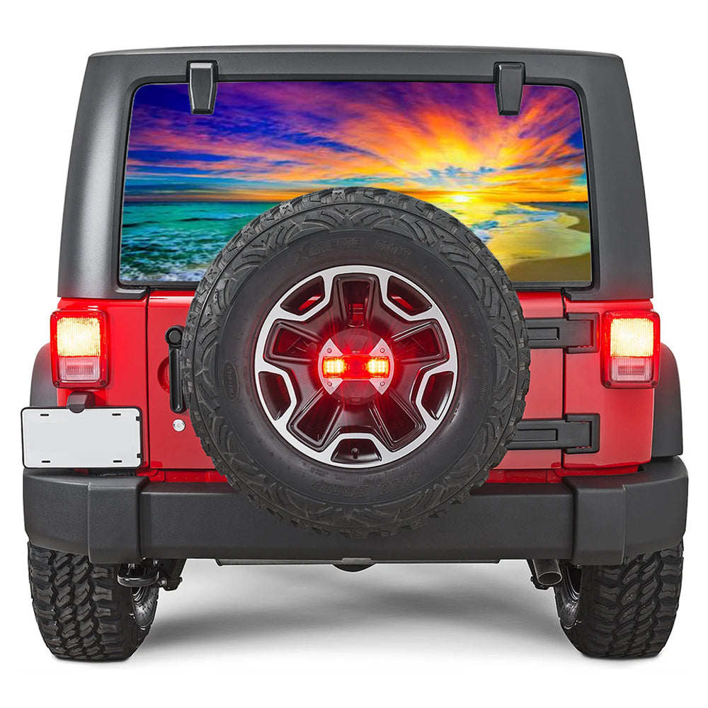 Sunset Rear Window Decal