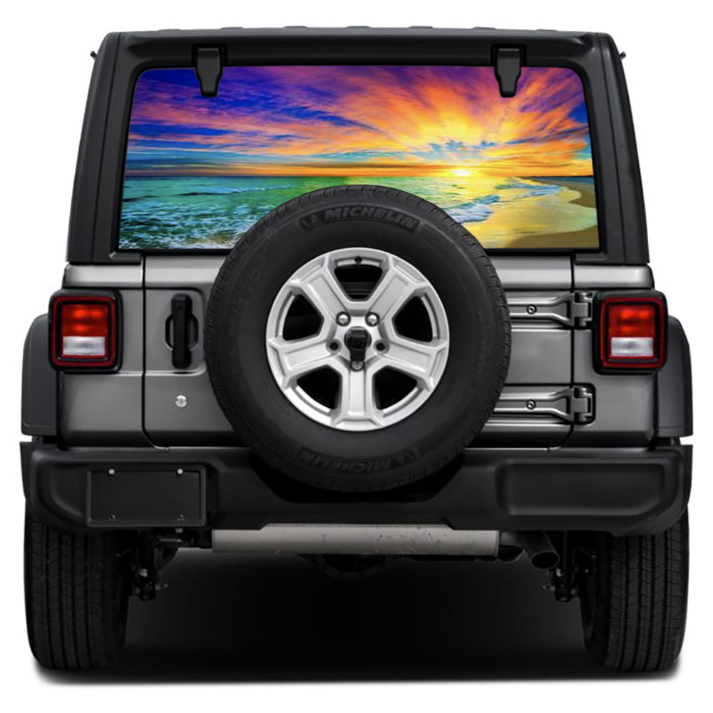 Sunset Rear Window Decal