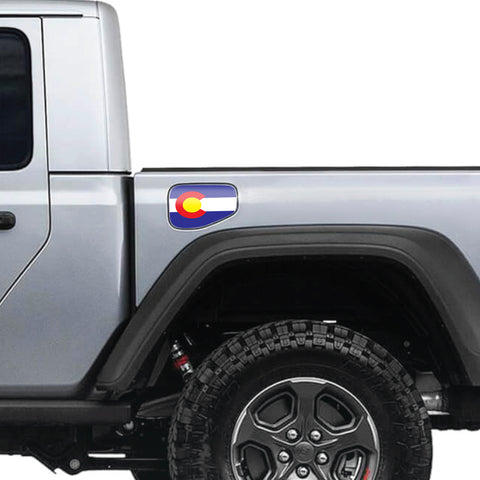 Colorado State Flag Gas Cap Decal for JT or Gladiator