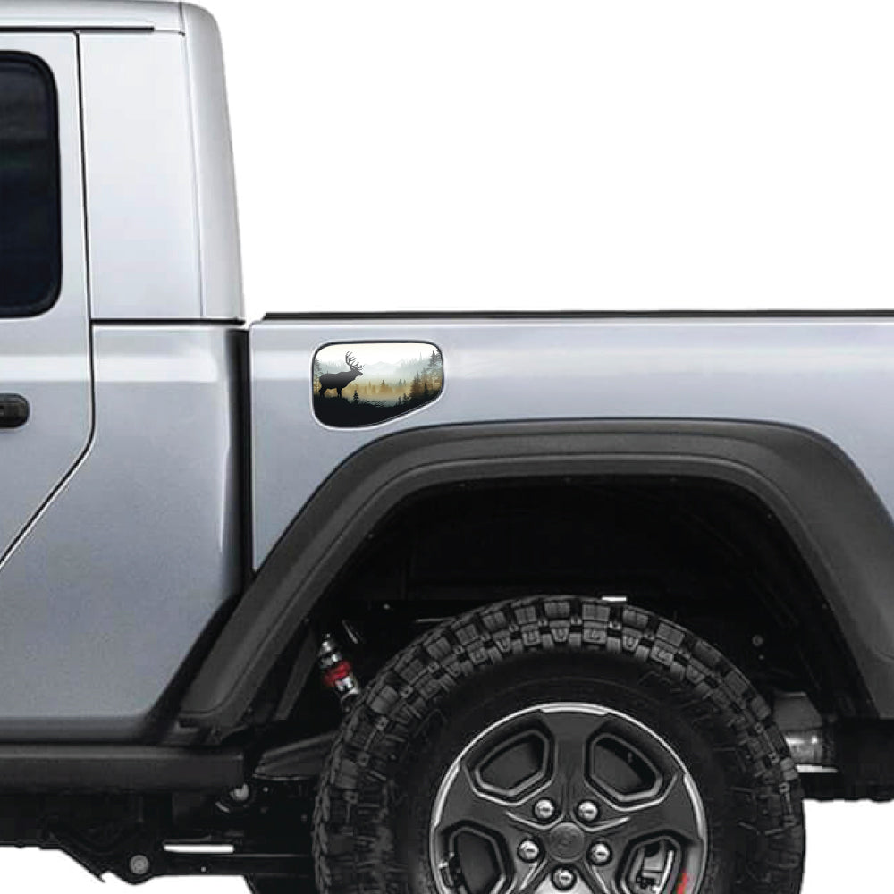Deer Forest Gas Cap Decal for JT or Gladiator