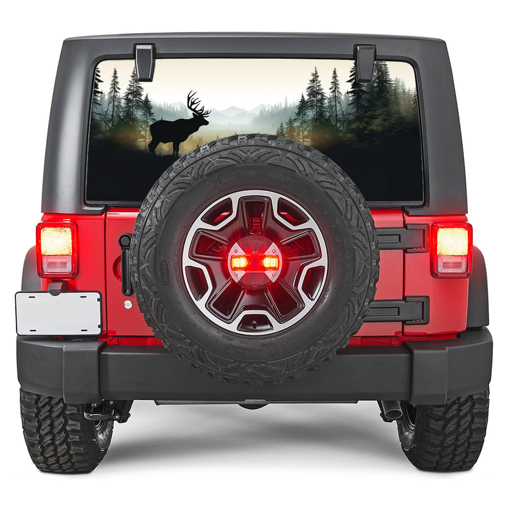 Deer Forest Rear Window Decal