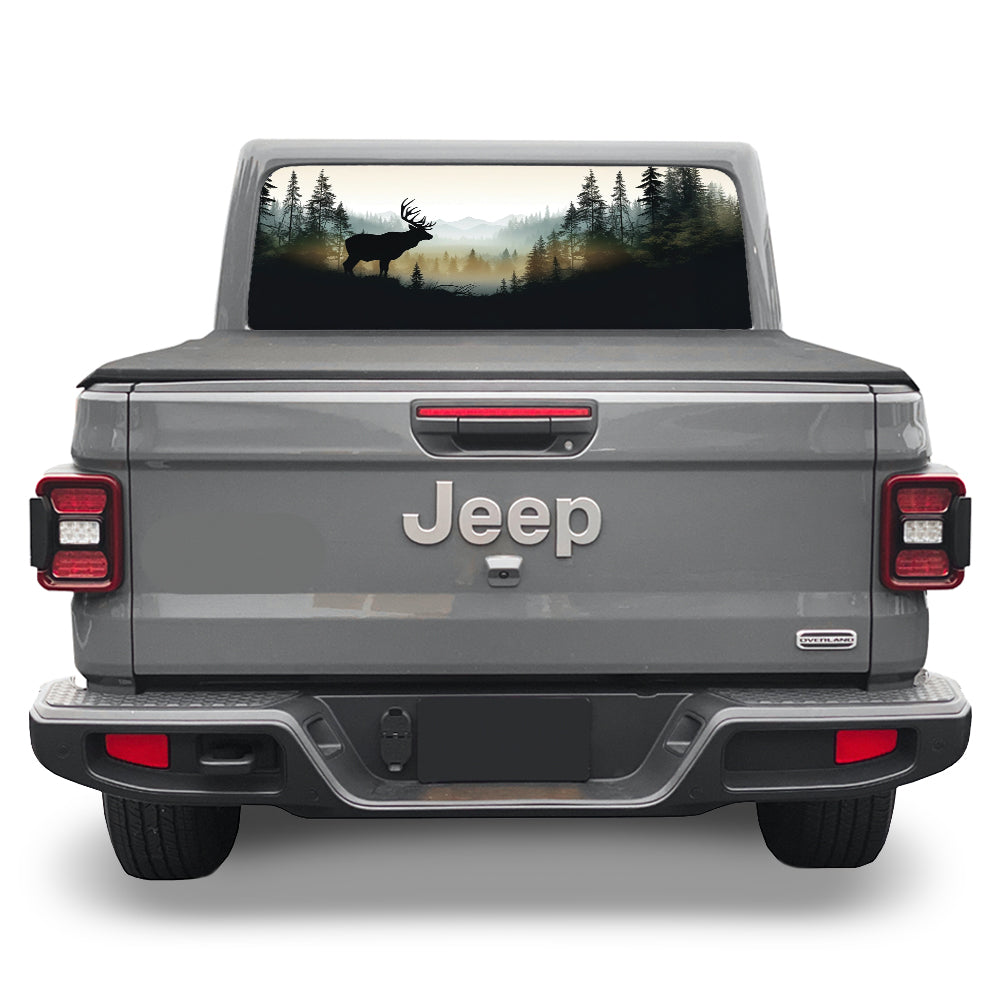 Deer Forest Rear Window Decal
