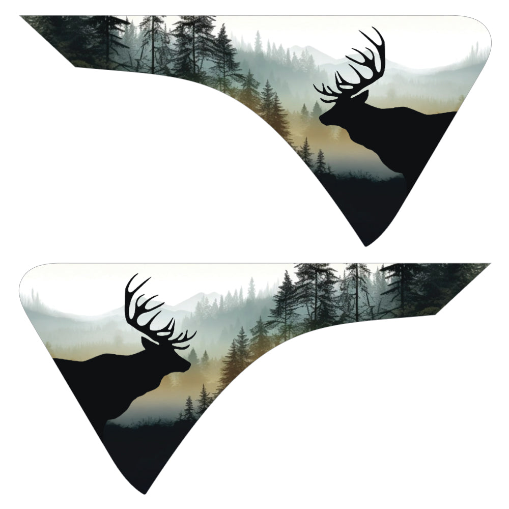 Deer Forest 2pc Vinyl Fender Decal