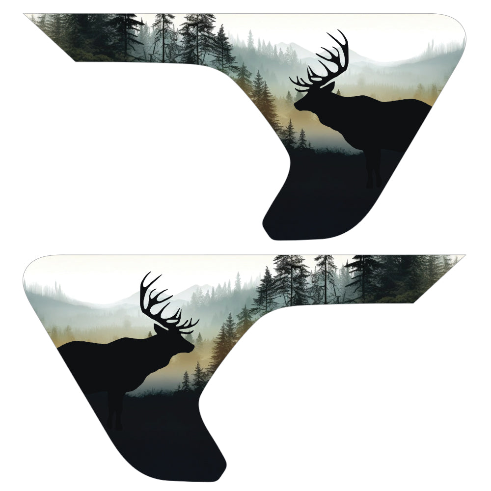Deer Forest 2pc Vinyl Fender Decal