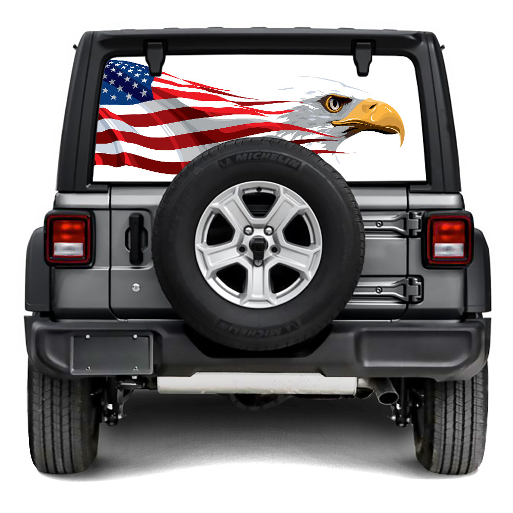 Eagle Race Rear Window Decal