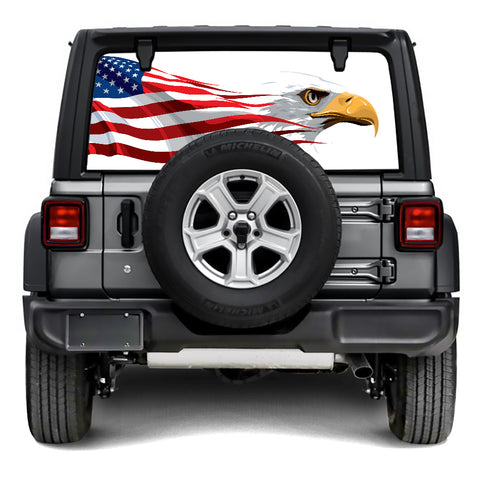 Eagle Race Rear Window Decal