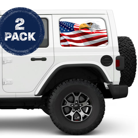 Eagle Race Side Windows Printed Vinyl Decal