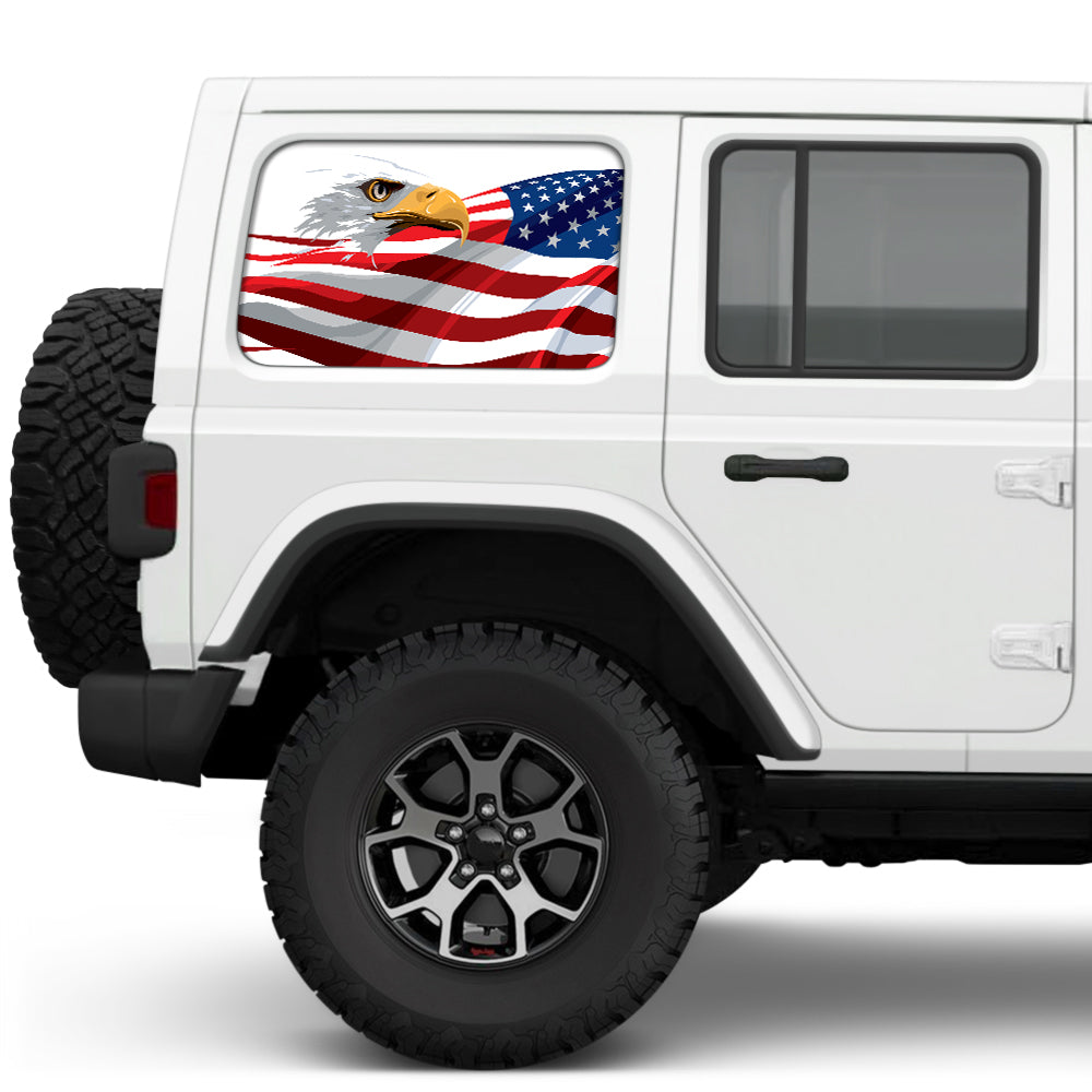 Eagle Race Side Windows Printed Vinyl Decal