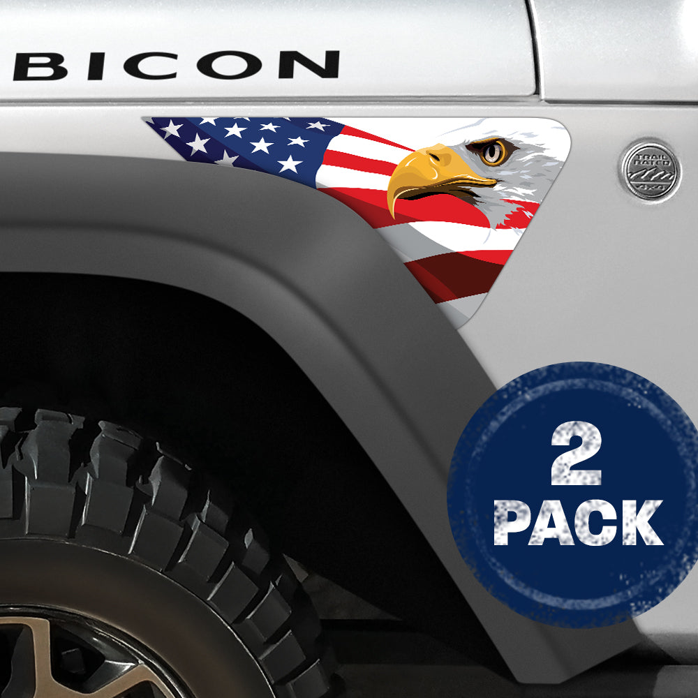 Eagle Race 2pc Vinyl Fender Decal