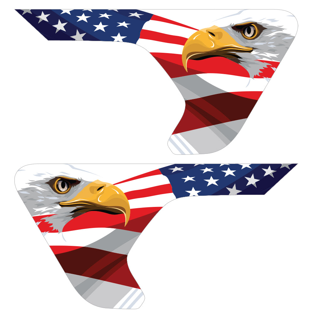 Eagle Race 2pc Vinyl Fender Decal
