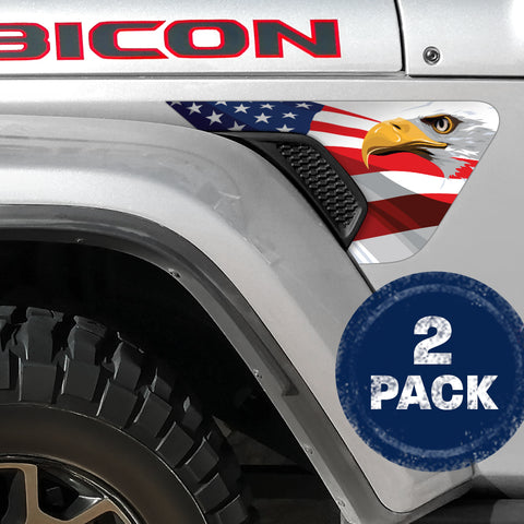 Eagle Race 2pc Vinyl Fender Decal