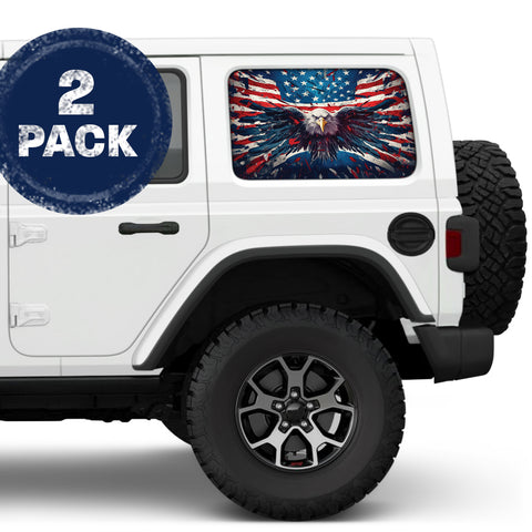 Eagle Scream Side Windows Printed Vinyl Decal