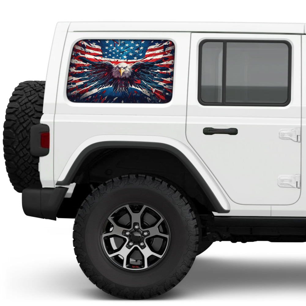 Eagle Scream Side Windows Printed Vinyl Decal