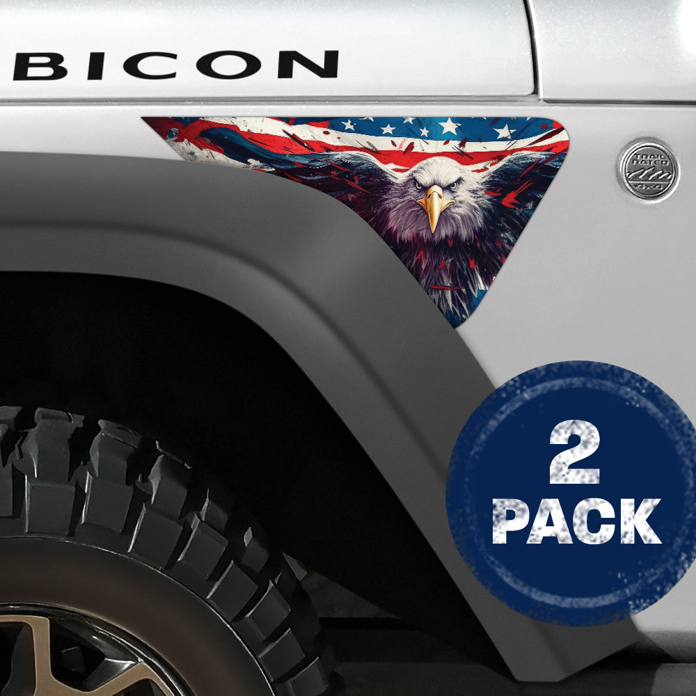 Eagle Scream 2pc Vinyl Fender Decal