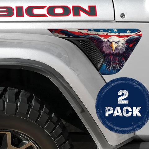 Eagle Scream 2pc Vinyl Fender Decal