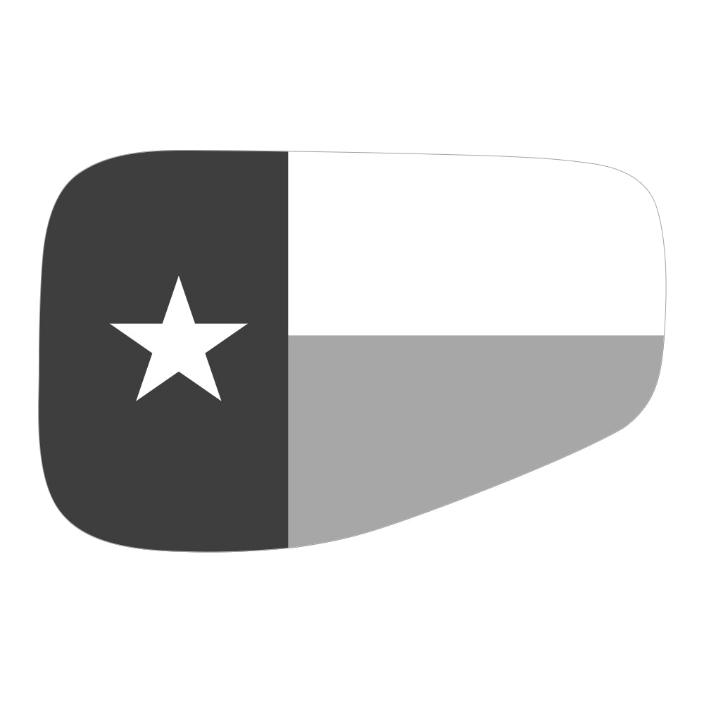 Texas State Flag Greyscale Gas Cap Decal for JT or Gladiator