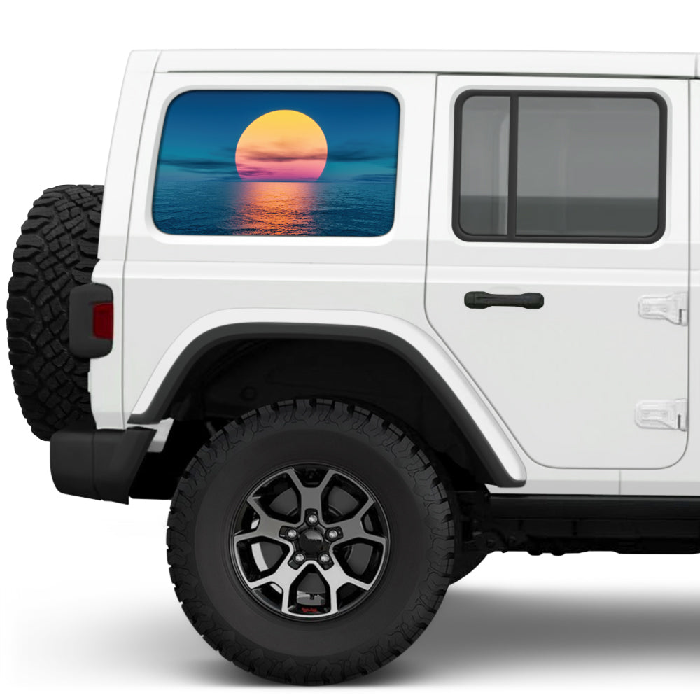Moon Sun Side Windows Printed Vinyl Decal