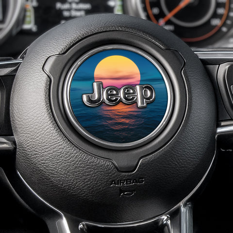 Moon Sun Steering Wheel Decal