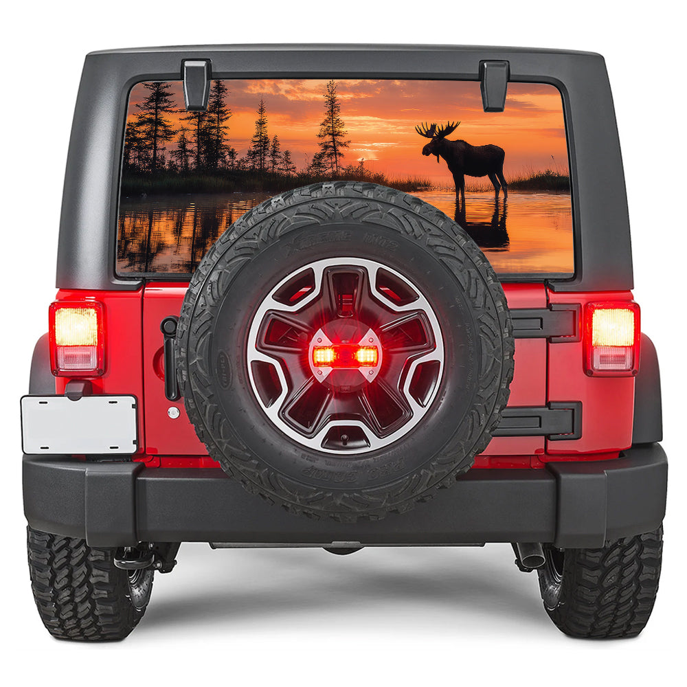 Moose Lake Rear Window Decal